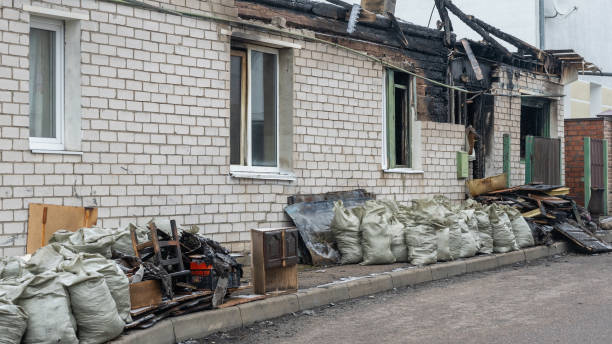 Professional Fire Damage Repair technician working in Princeton, NJ